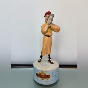 Anastasia Music Box Figurine - Yellow Dress, Red Hair